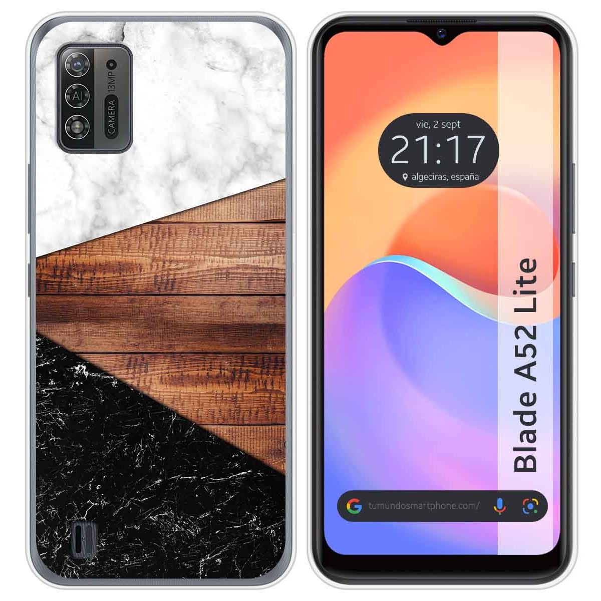 Funda Silicona para ZTE Blade A52 Lite diseño Mármol 11 Dibujos