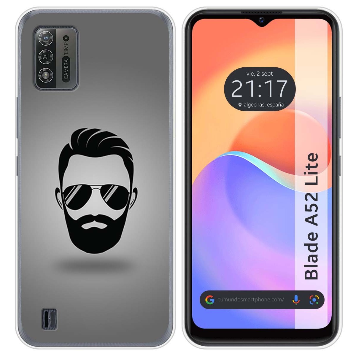 Funda Silicona para ZTE Blade A52 Lite diseño Barba Dibujos