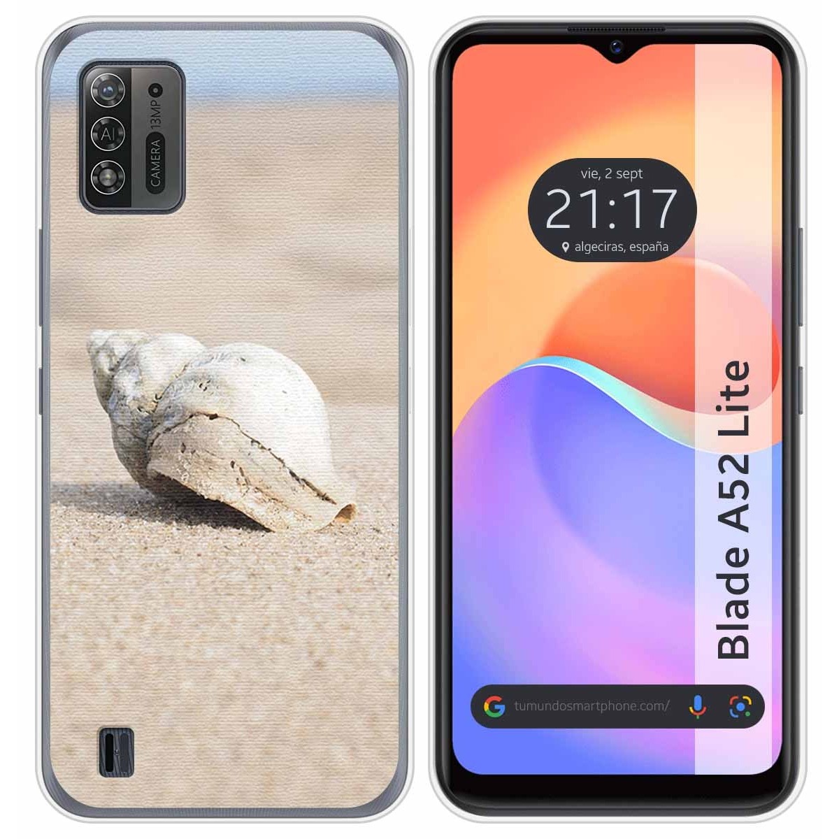 Funda Silicona para ZTE Blade A52 Lite diseño Concha Dibujos