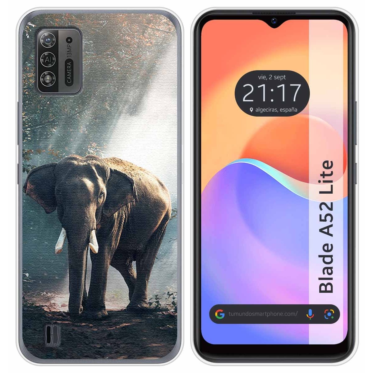 Funda Silicona para ZTE Blade A52 Lite diseño Elefante Dibujos