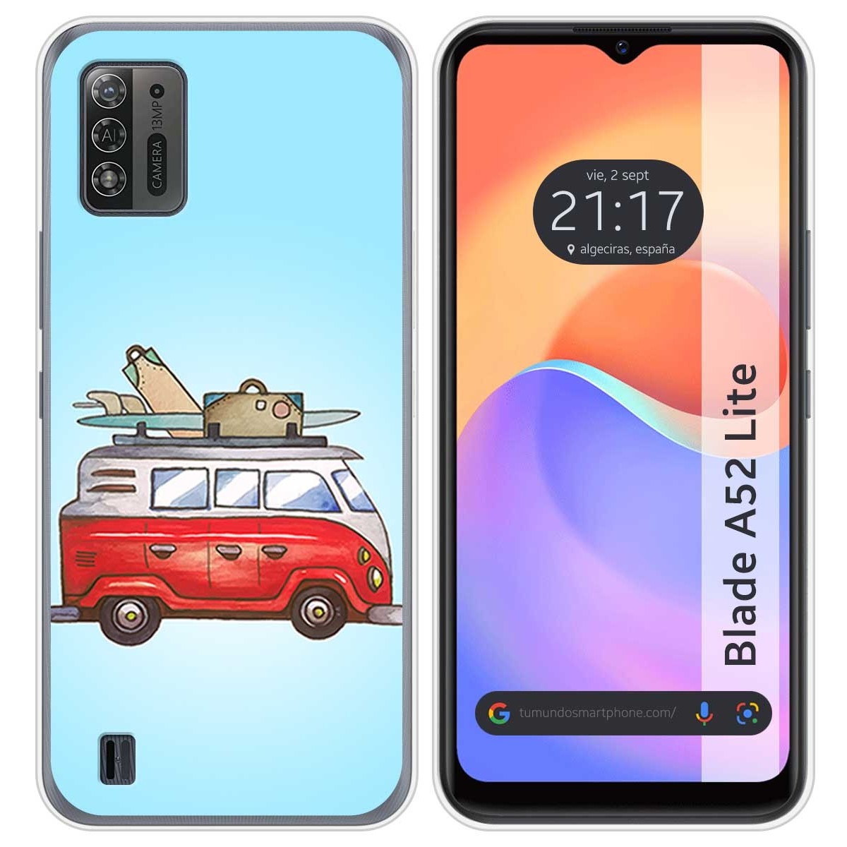 Funda Silicona para ZTE Blade A52 Lite diseño Furgoneta Dibujos