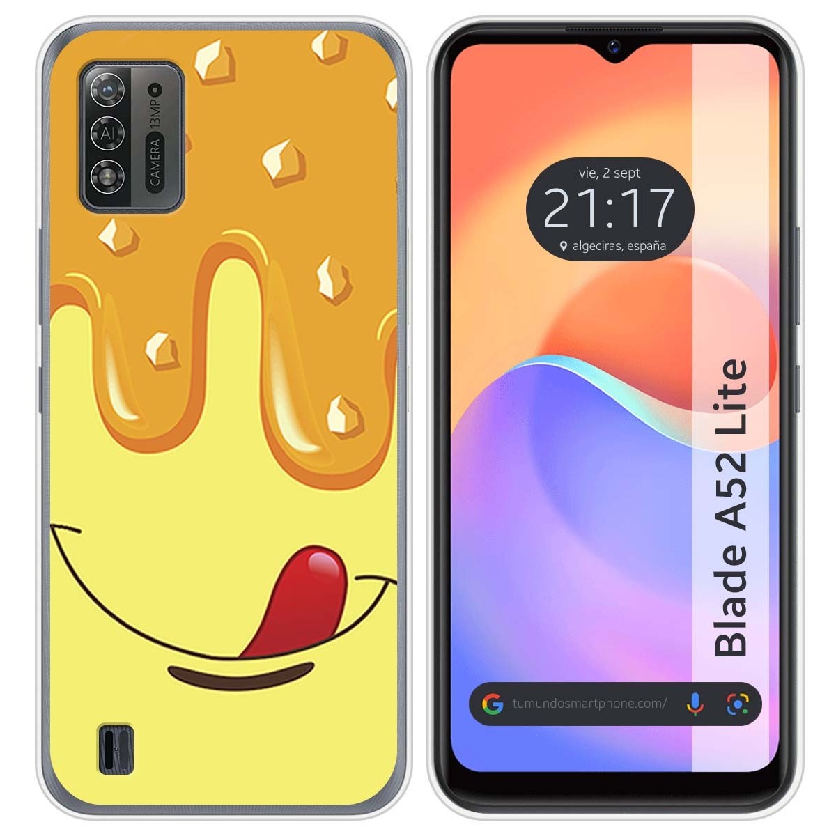 Funda Silicona para ZTE Blade A52 Lite diseño Helado Vainilla Dibujos