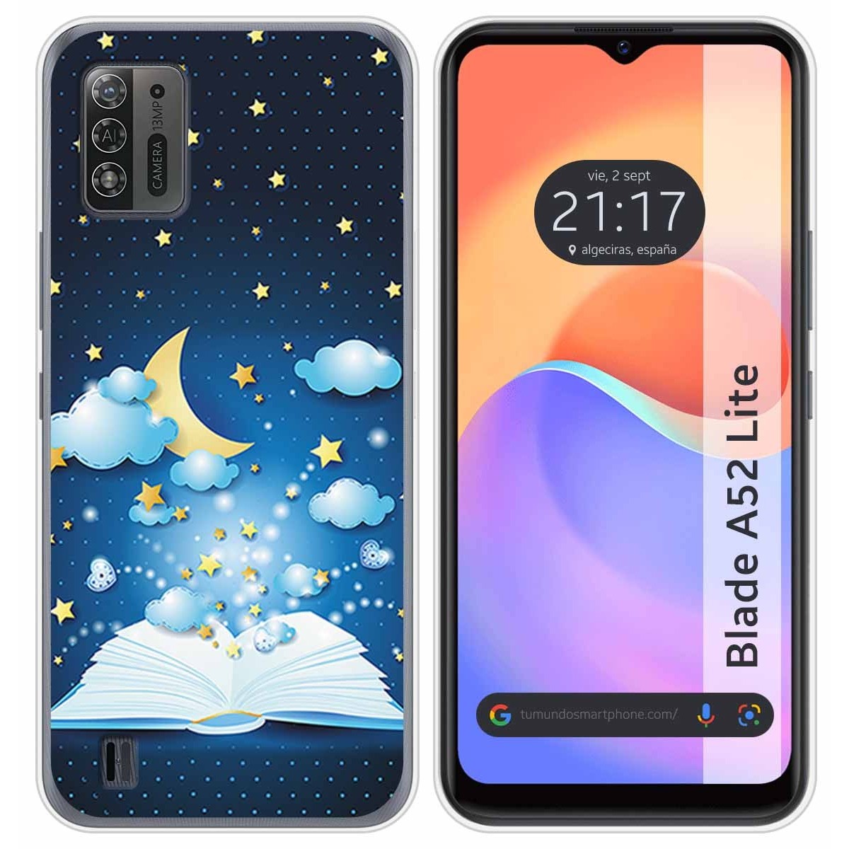 Funda Silicona para ZTE Blade A52 Lite diseño Libro Cuentos Dibujos