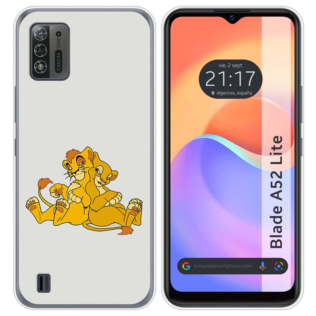 Funda Silicona para ZTE Blade A52 Lite diseño Leones Dibujos