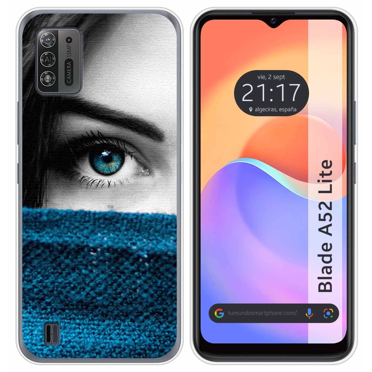 Funda Silicona para ZTE Blade A52 Lite diseño Ojo Dibujos