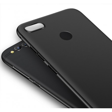 Funda Gel Tpu Tipo Mate Negra para Huawei Honor 7X