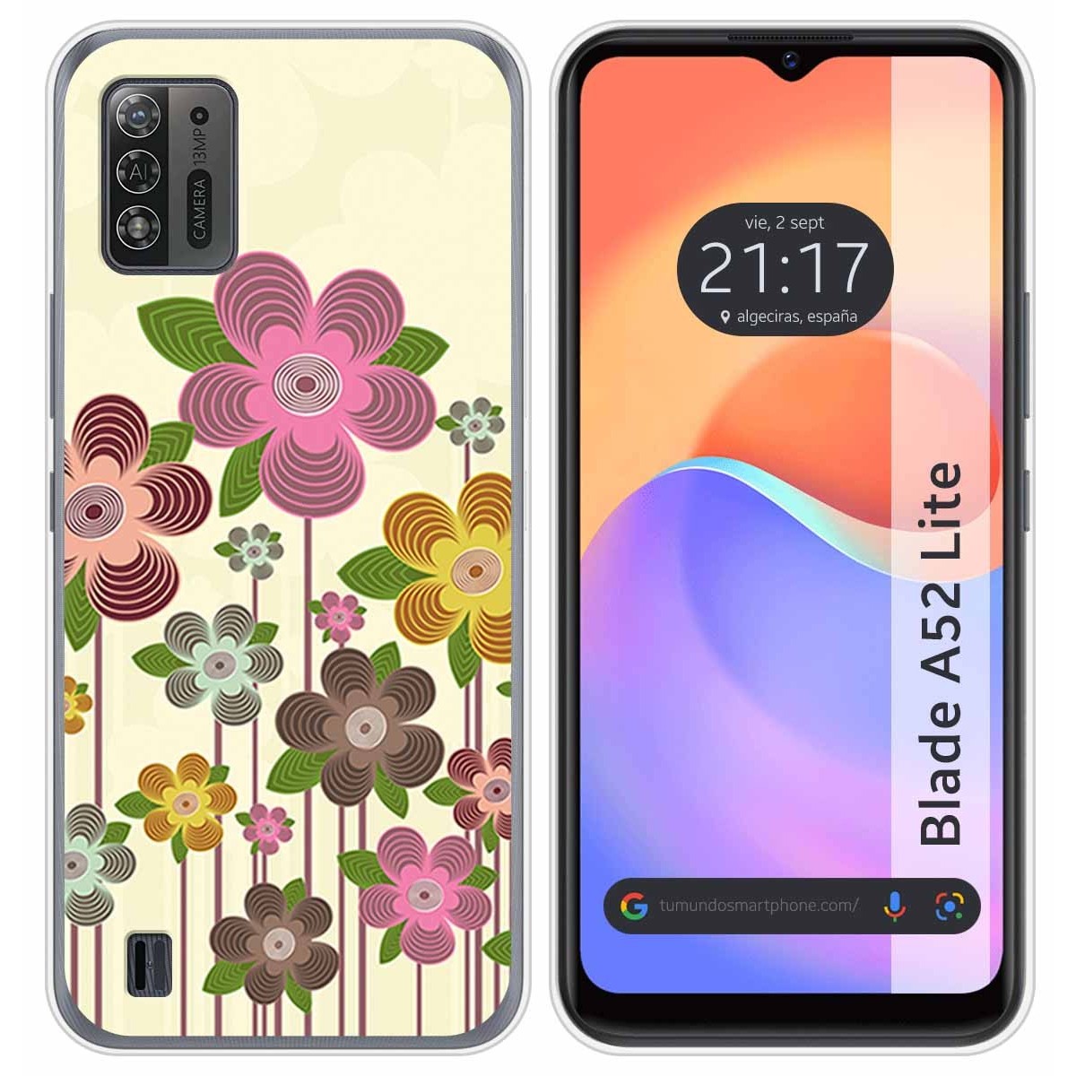 Funda Silicona para ZTE Blade A52 Lite diseño Primavera En Flor Dibujos