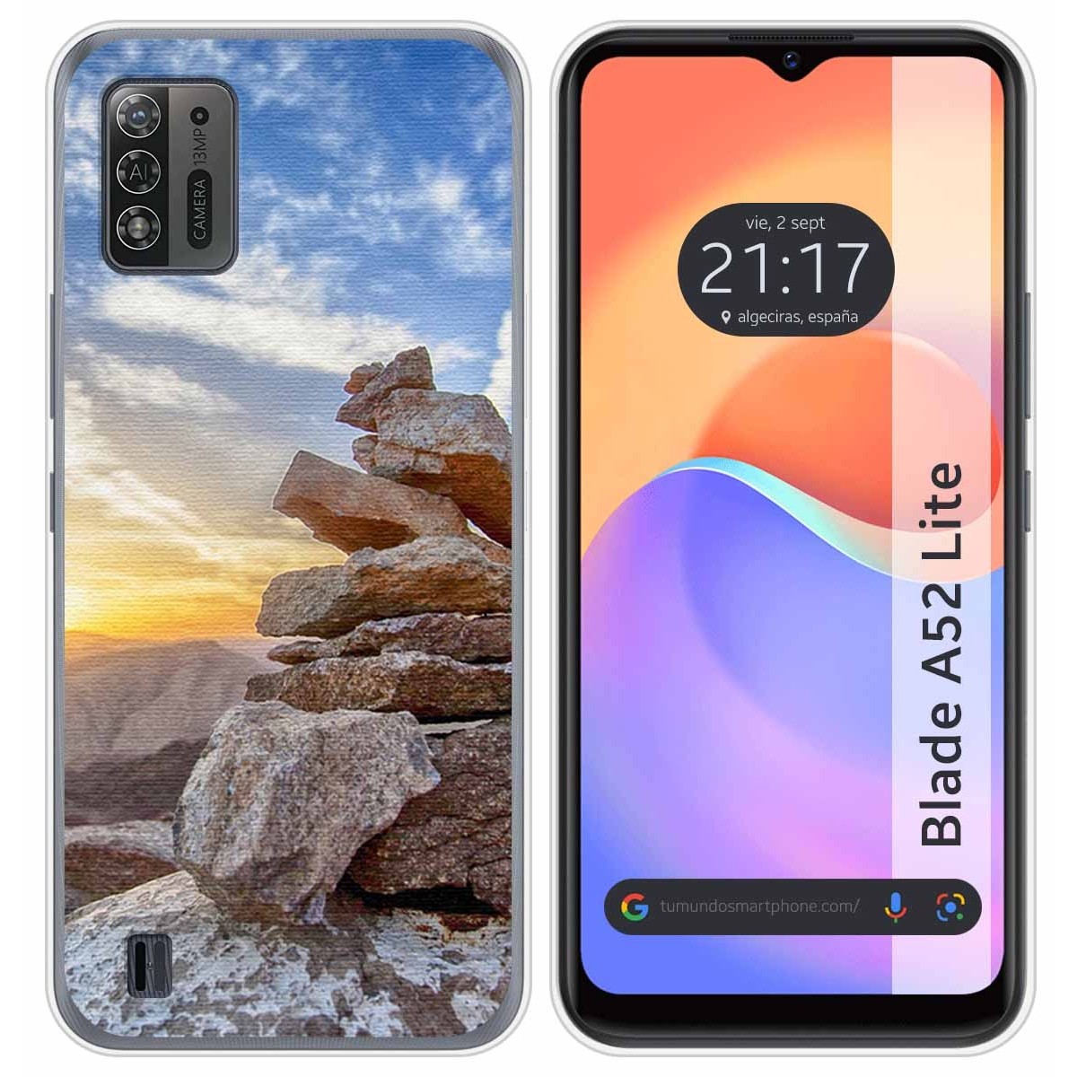 Funda Silicona para ZTE Blade A52 Lite diseño Sunset Dibujos