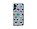 Funda Silicona Líquida Azul para Samsung Galaxy A04s diseño Catrina Dibujos