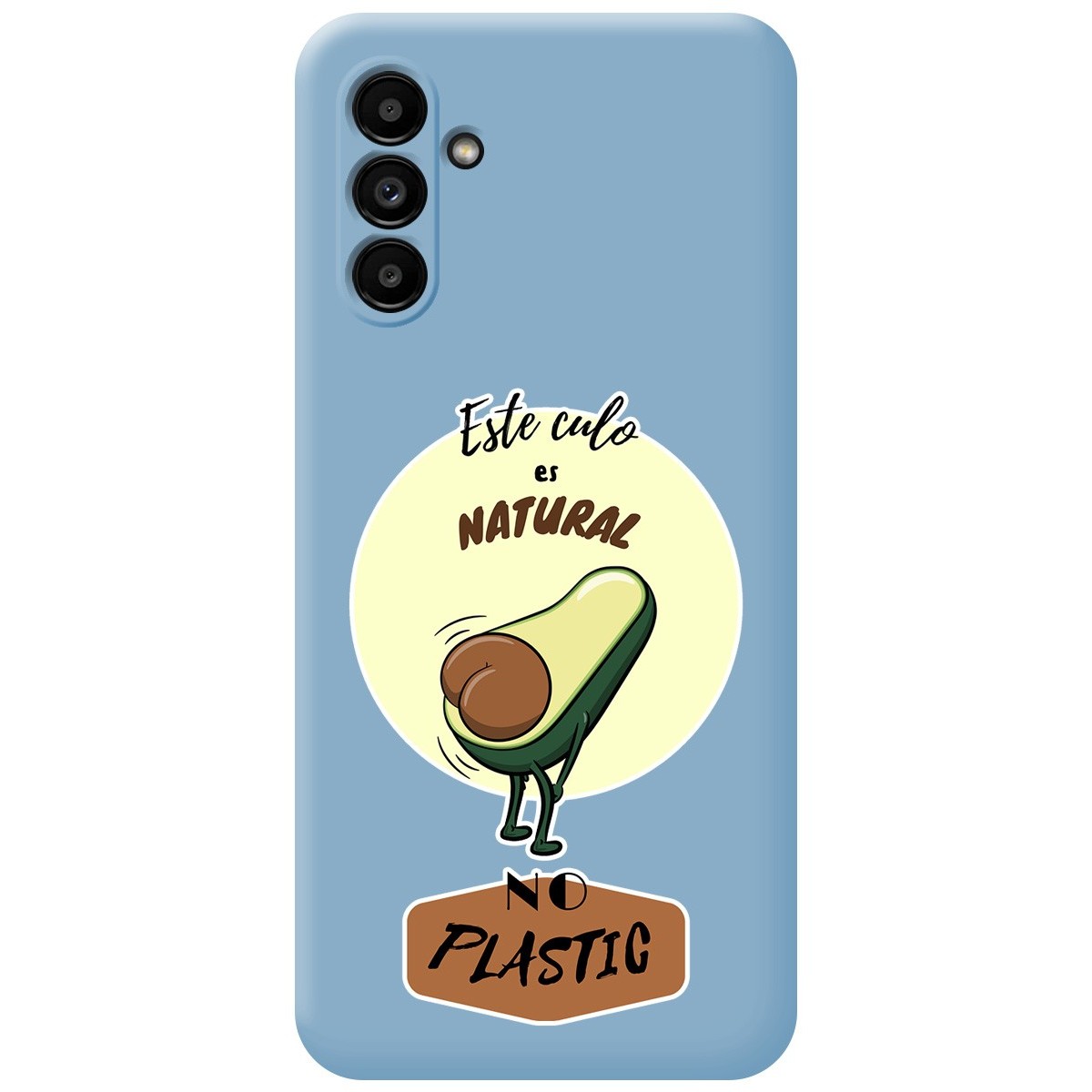 Funda Silicona Líquida Azul para Samsung Galaxy A04s diseño Culo Natural Dibujos
