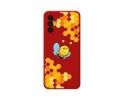 Funda Silicona Líquida Roja para Samsung Galaxy A04s diseño Abeja Dibujos