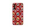 Funda Silicona Líquida Roja para Samsung Galaxy A04s diseño Catrina Dibujos