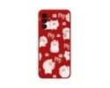 Funda Silicona Líquida Roja para Samsung Galaxy A04s diseño Cerdos Dibujos