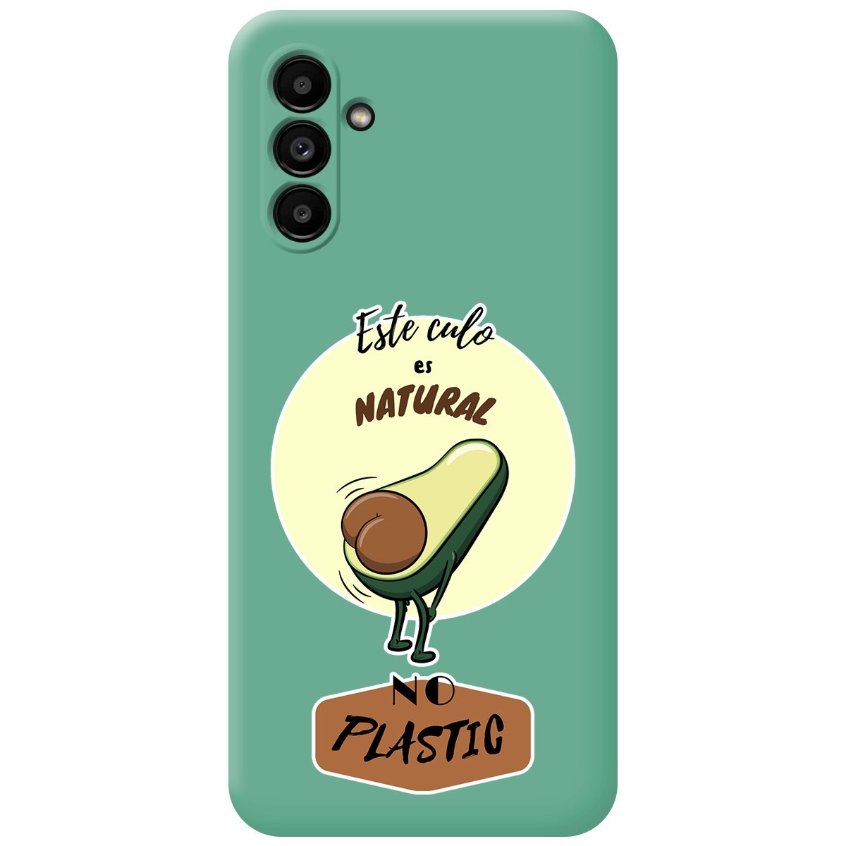 Funda Silicona Líquida Verde para Samsung Galaxy A04s diseño Culo Natural Dibujos