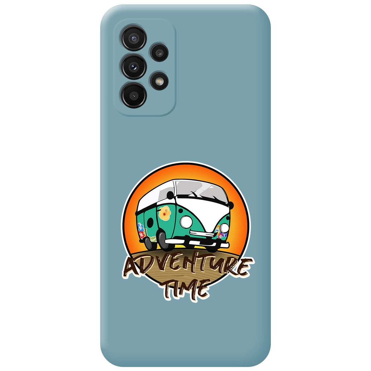 Funda Silicona Líquida Azul para Samsung Galaxy A23 5G diseño Adventure Time Dibujos