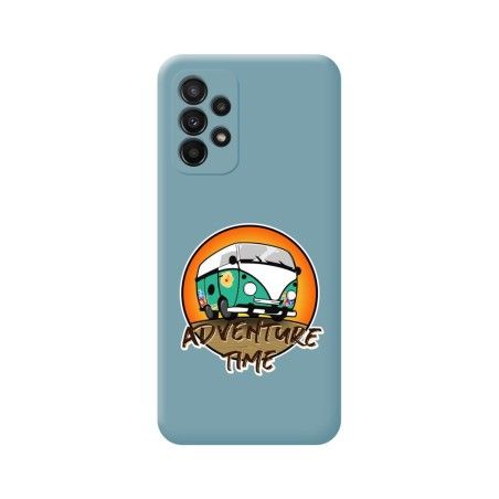 Funda Silicona Líquida Azul para Samsung Galaxy A23 5G diseño Adventure Time Dibujos