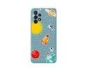 Funda Silicona Líquida Azul para Samsung Galaxy A23 5G diseño Espacio Dibujos