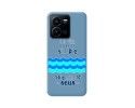 Funda Silicona Líquida Azul para Vivo Y35 / Y22s diseño Agua Dibujos