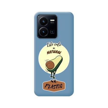 Funda Silicona Líquida Azul para Vivo Y35 / Y22s diseño Culo Natural Dibujos