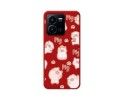 Funda Silicona Líquida Roja para Vivo Y35 / Y22s diseño Cerdos Dibujos