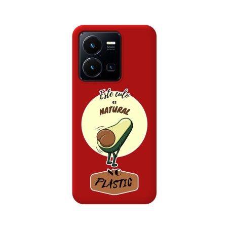Funda Silicona Líquida Roja para Vivo Y35 / Y22s diseño Culo Natural Dibujos