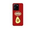 Funda Silicona Líquida Roja para Vivo Y35 / Y22s diseño Vegan Life Dibujos