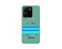 Funda Silicona Líquida Verde para Vivo Y35 / Y22s diseño Agua Dibujos