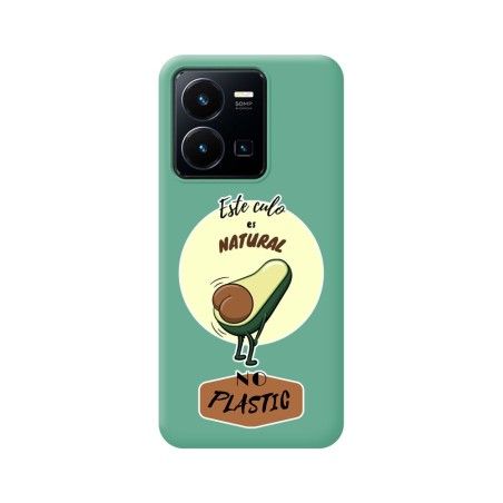 Funda Silicona Líquida Verde para Vivo Y35 / Y22s diseño Culo Natural Dibujos