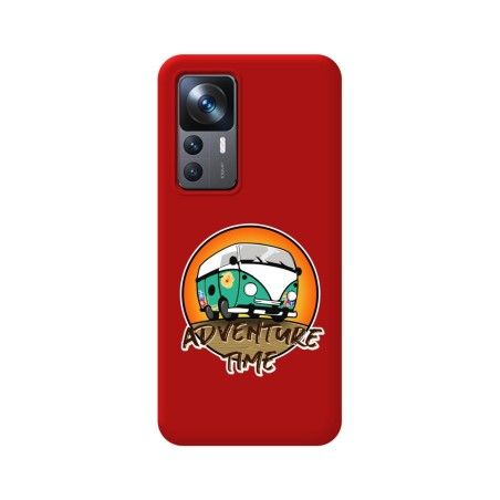 Funda Silicona Líquida Roja para Xiaomi 12T / 12T Pro 5G diseño Adventure Time Dibujos