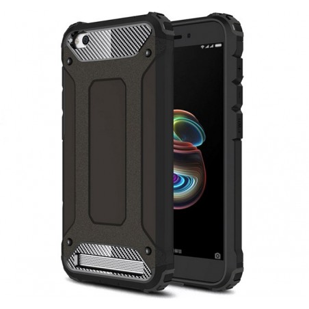 Funda Tipo Hybrid Tough Armor (Pc+Tpu) Negra para Xiaomi Redmi 5A 5"