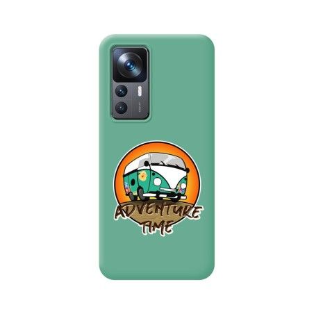 Funda Silicona Líquida Verde para Xiaomi 12T / 12T Pro 5G diseño Adventure Time Dibujos