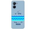 Funda Silicona Líquida Azul para Realme C33 diseño Agua Dibujos