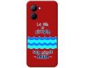 Funda Silicona Líquida Roja para Realme C33 diseño Agua Dibujos