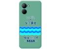 Funda Silicona Líquida Verde para Realme C33 diseño Agua Dibujos