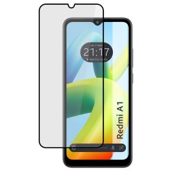 Protector Cristal Templado Completo 5D Full Glue Negro para Xiaomi Redmi A1 Vidrio