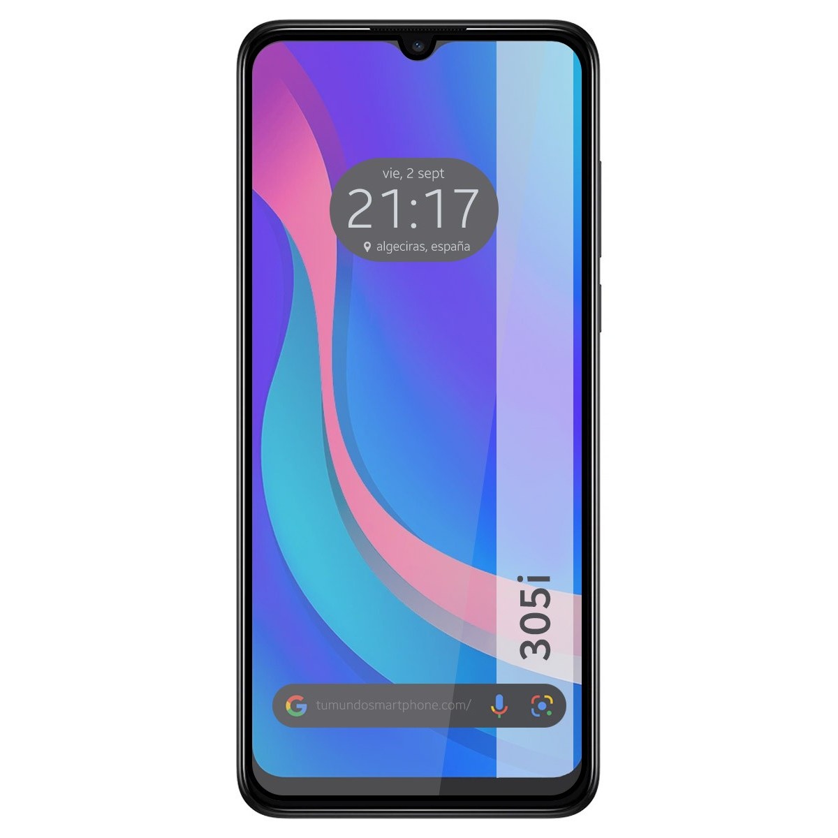 Protector Cristal Templado Completo 5D Full Glue Negro para TCL 305i Vidrio