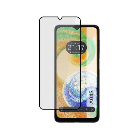 Protector Cristal Templado Completo 5D Full Glue Negro para Samsung Galaxy A04s Vidrio