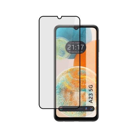 Protector Cristal Templado Completo 5D Full Glue Negro para Samsung Galaxy A23 5G Vidrio