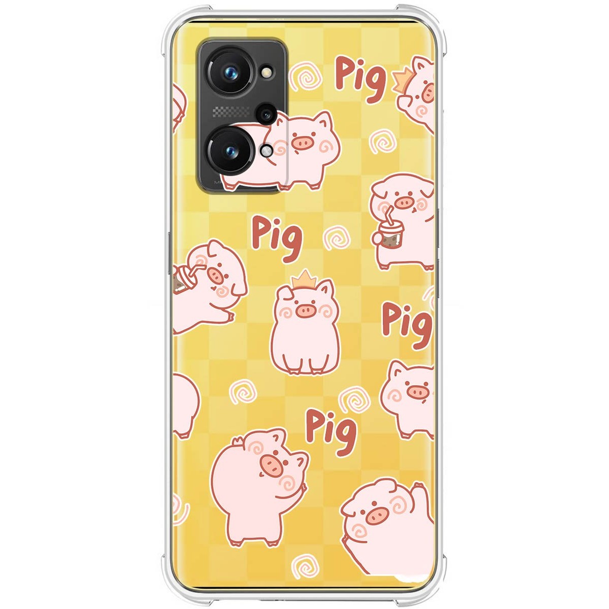 Funda Silicona Antigolpes para Realme GT Neo 3T 5G diseño Cerdos Dibujos