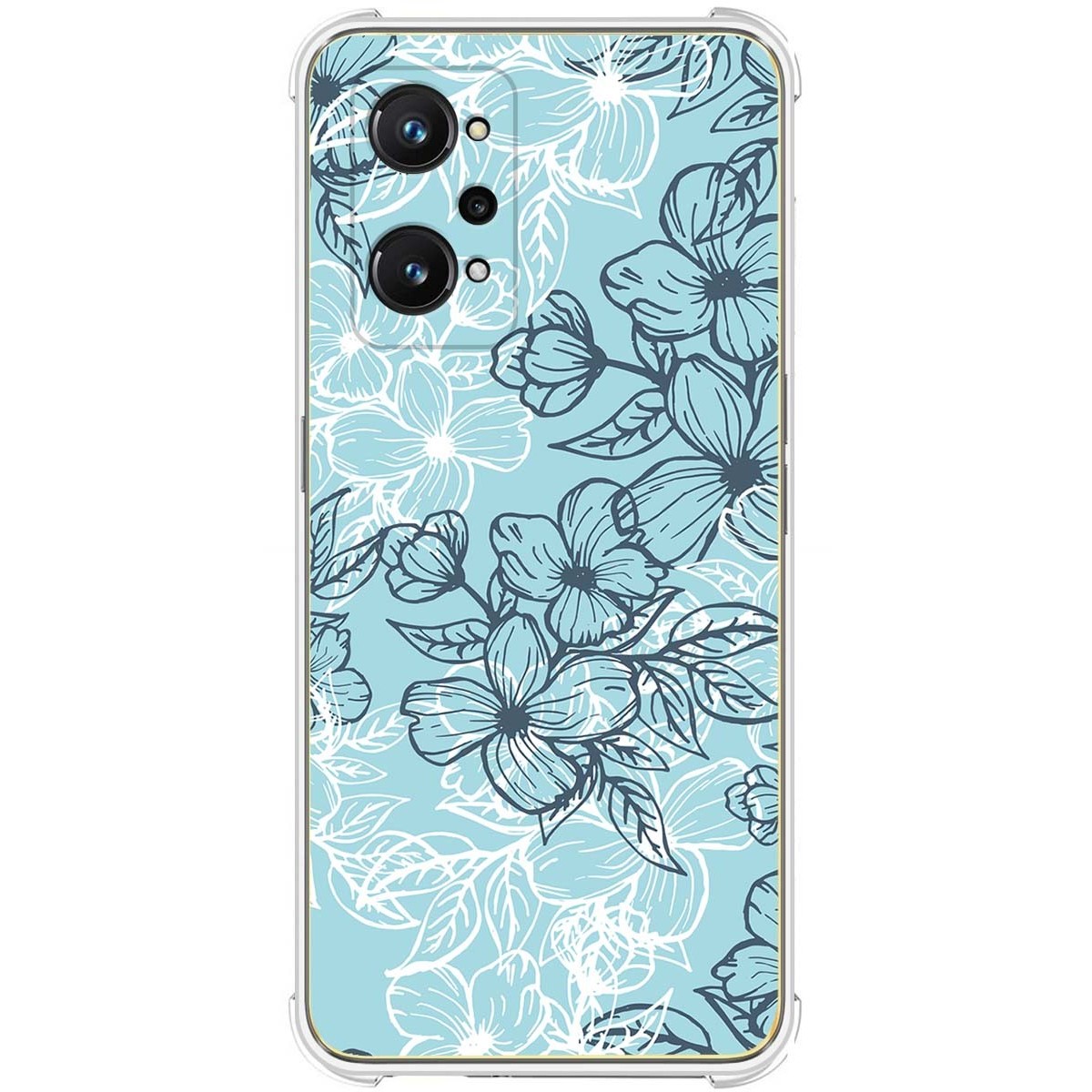 Funda Silicona Antigolpes para Realme GT Neo 3T 5G diseño Flores 03 Dibujos