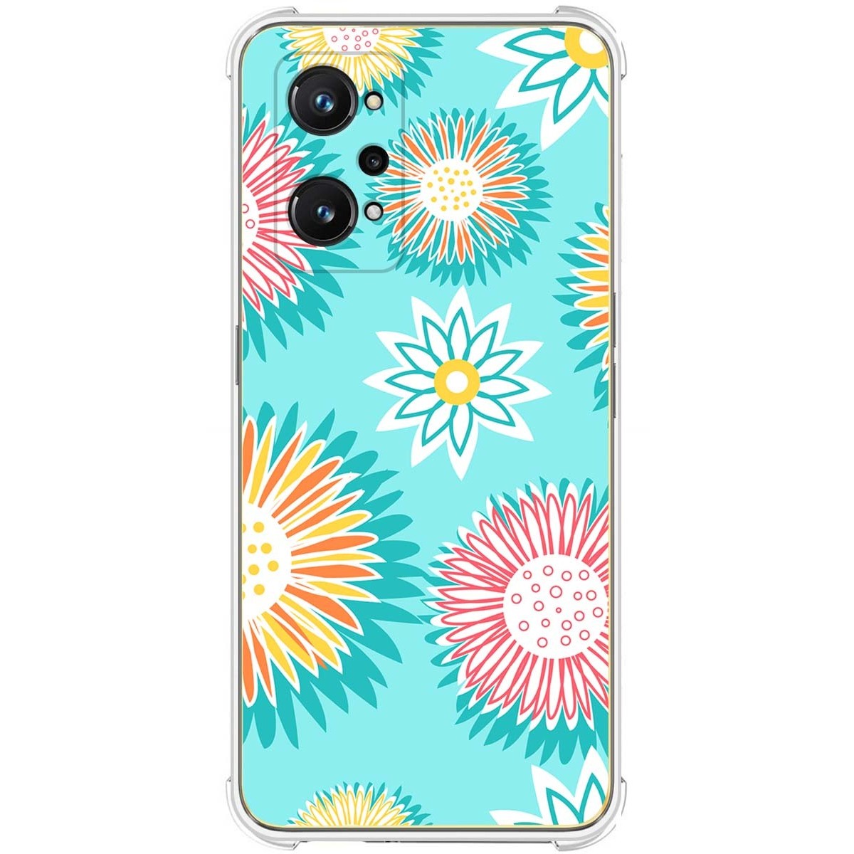 Funda Silicona Antigolpes para Realme GT Neo 3T 5G diseño Flores 05 Dibujos