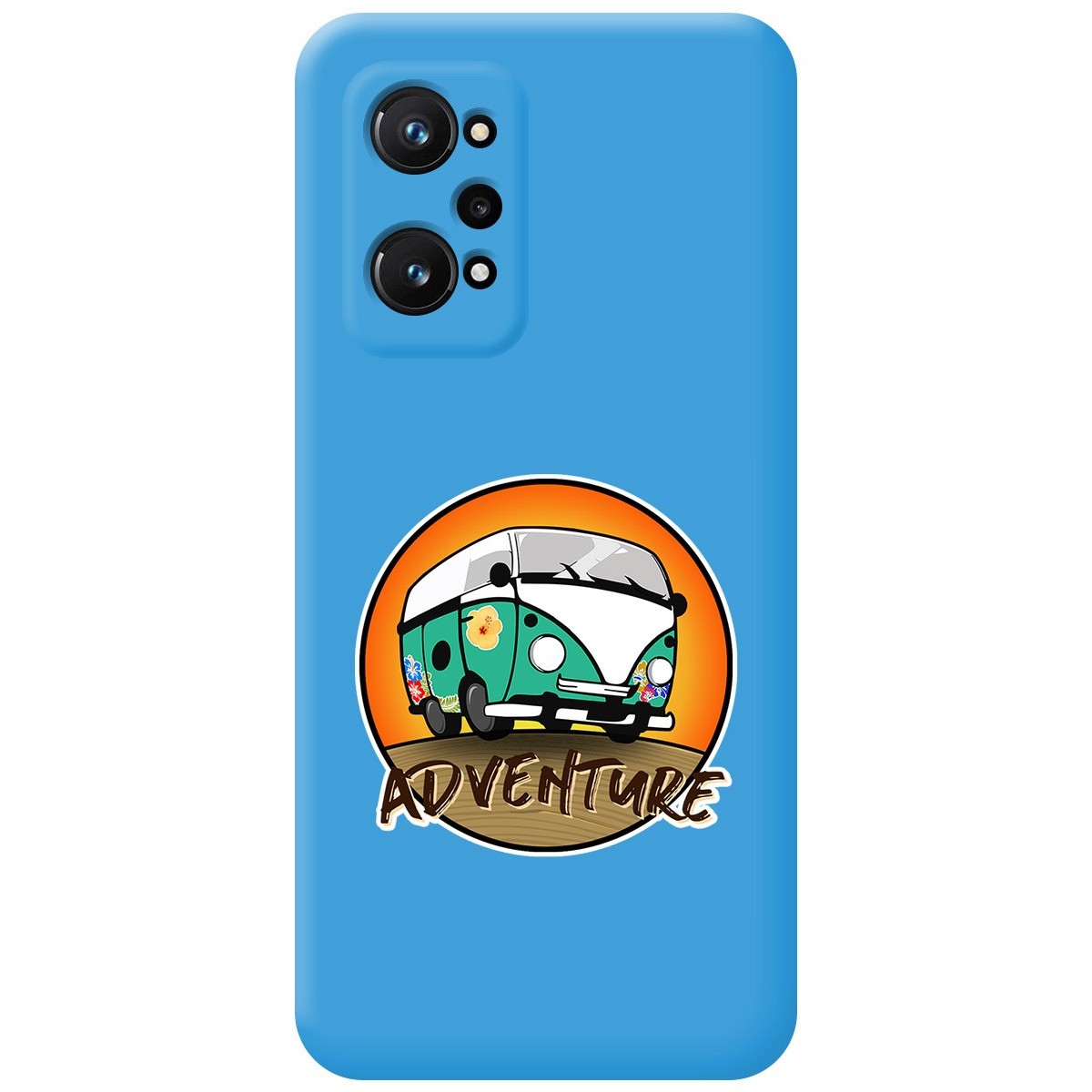 Funda Silicona Líquida Azul para Realme GT Neo 3T 5G diseño Adventure Dibujos