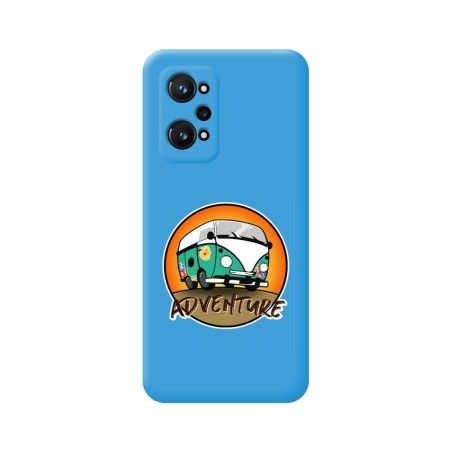 Funda Silicona Líquida Azul para Realme GT Neo 3T 5G diseño Adventure Dibujos