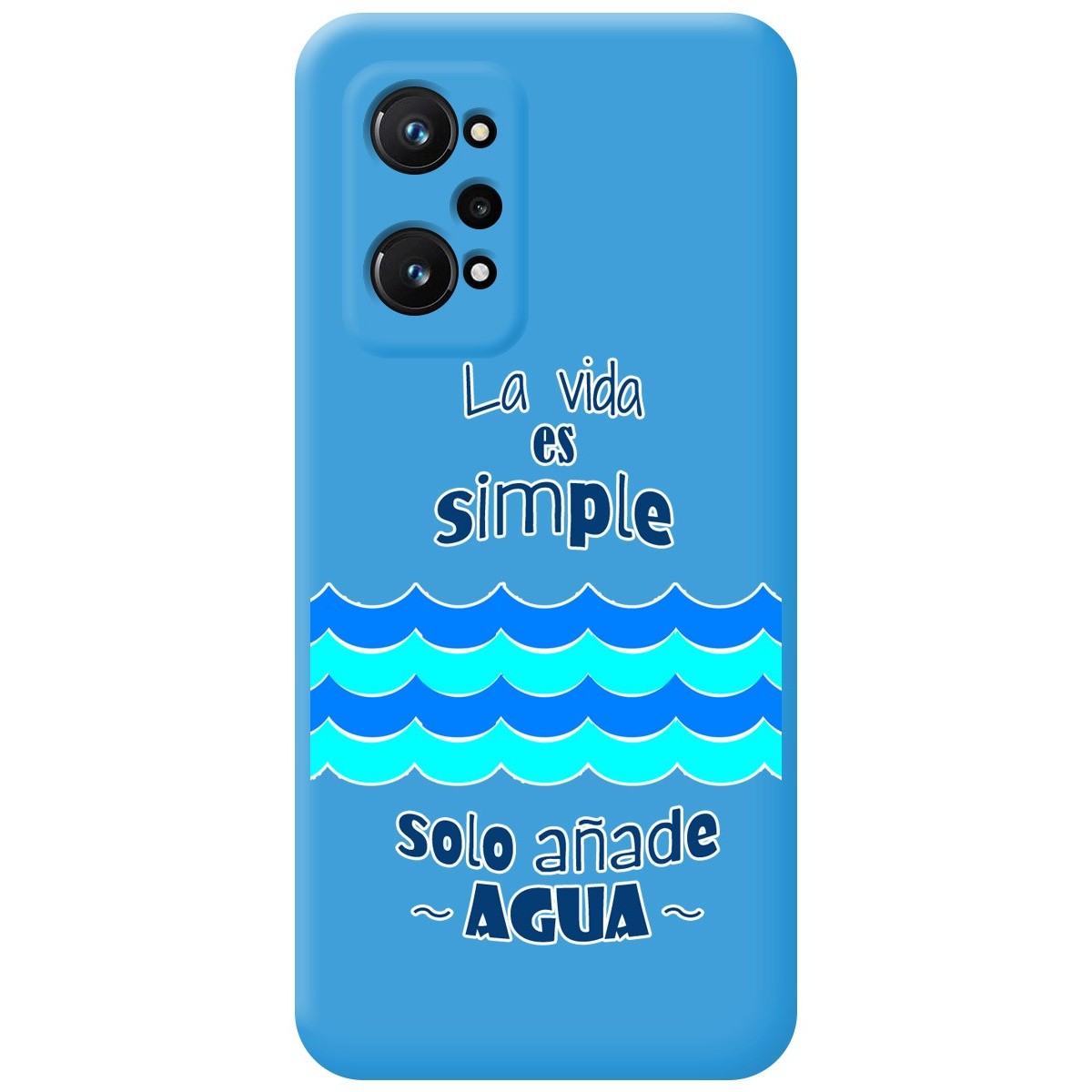 Funda Silicona Líquida Azul para Realme GT Neo 3T 5G diseño Agua Dibujos