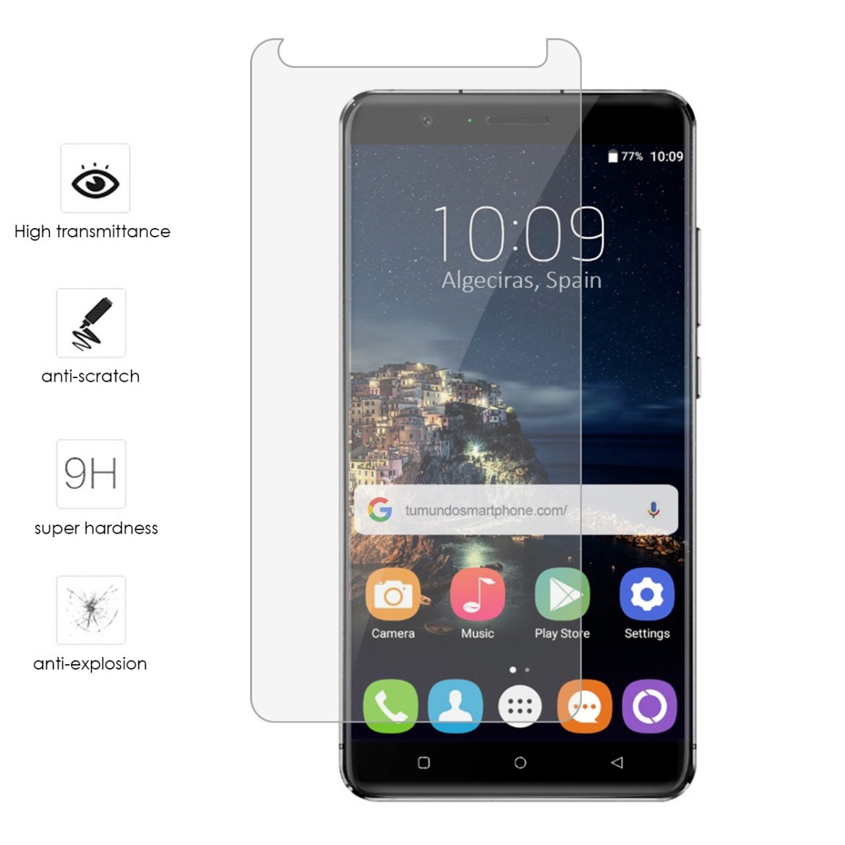 Protector Cristal Templado para Oukitel U16 Max Vidrio