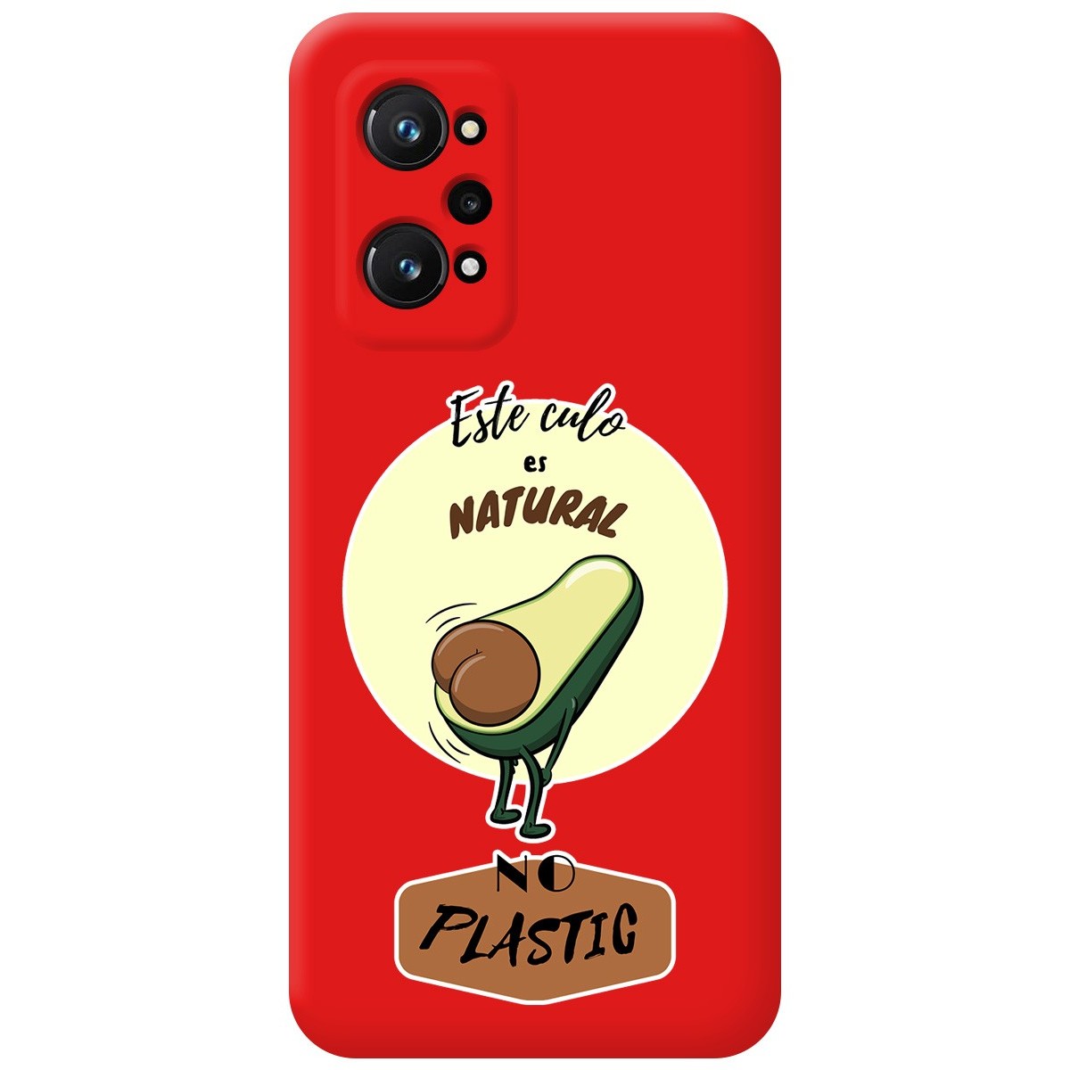Funda Silicona Líquida Roja para Realme GT Neo 3T 5G diseño Culo Natural Dibujos