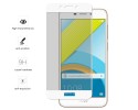 Protector Cristal Templado Frontal Completo Blanco para Huawei Honor 6C Pro Vidrio