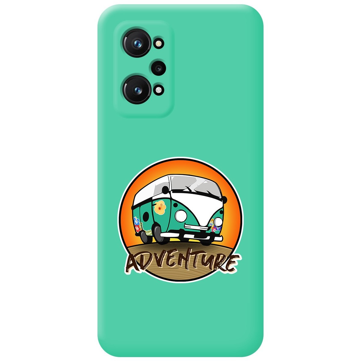 Funda Silicona Líquida Verde para Realme GT Neo 3T 5G diseño Adventure Dibujos