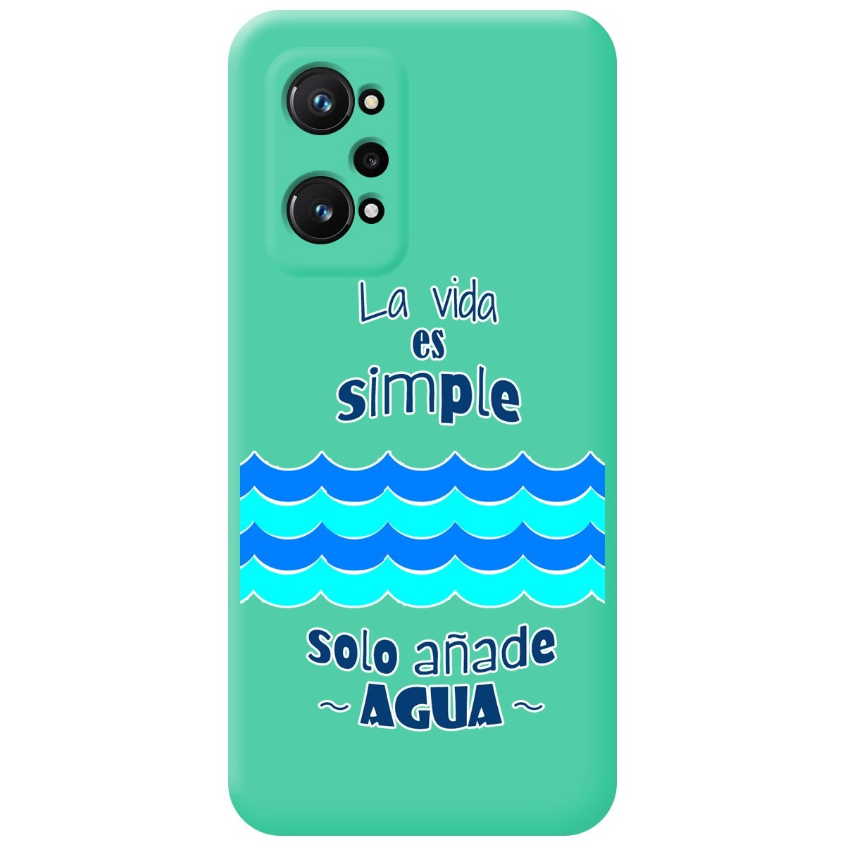 Funda Silicona Líquida Verde para Realme GT Neo 3T 5G diseño Agua Dibujos