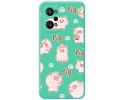 Funda Silicona Líquida Verde para Realme GT Neo 3T 5G diseño Cerdos Dibujos